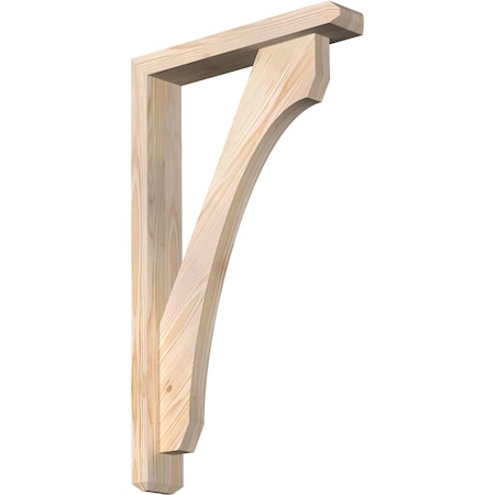 Ekena Millwork Legacy Craftsman Smooth Bracket w/ Offset Brace, Douglas Fir, 3 1/2"W x 18"D x 30"H BKT0402X18X30LEC04SDF